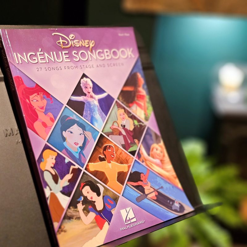 photo of ingenue songbook during a singing lesson